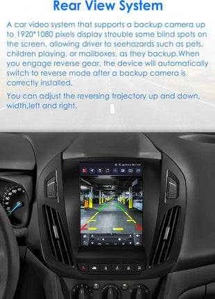 360Camera 9.7inch 2 DIN Android 13 Car Radio for FORD Transit /Tourneo Connect 2013-2018 Car Multimedia Stereo Carplay Autoradio