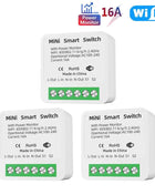 16A Tuya WiFi Smart Switch 2-way Control with Energy Monitor Switch Mini Smart Breaker Smart Life Control  Alexa Via Google Home