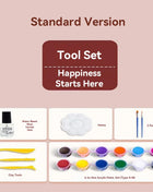 250g/500g White Ceramic Clay Bake-Free Air-Drying Clay Stone Plasticine Students DIY Handmade Tool Sculpture Soil Ceramic Doll Clay