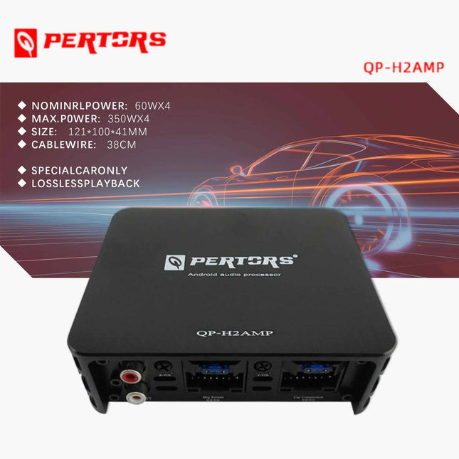 4*60W Car Power Amplifier, Non-destructive Installation, DSP Car Audio Speakers, Dedicated Amplifier for Android Large Screens