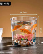 PET Aquarium Box Plastics Ultra-white Organic Glass Explosion-proof Fish Tank Tabletop Small Ecological Water Tank