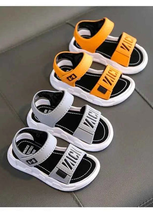 Sandali per bambini studenti scarpe antiscivolo semplici e generosi sandali per ragazze dei ragazzi indossano e si staccano calzature Casual per bambini con fondo morbido facile