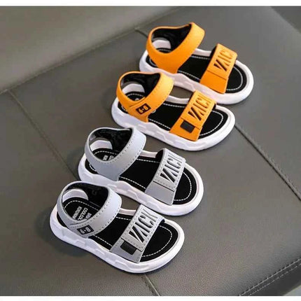 Sandali per bambini studenti scarpe antiscivolo semplici e generosi sandali per ragazze dei ragazzi indossano e si staccano calzature Casual per bambini con fondo morbido facile