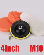 Kit di tamponi in spugna per lucidatura per auto Kit tampone in schiuma Tampone per lucidatrice Tamponi per cera per veicoli a motore per motociclette Rimuove i graffi
