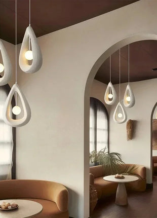 Lampadario a soffitto dal design nordico creativo per occhi Wabi Sabi Lampada a sospensione per ristorante Decorazioni per la casa Camera da letto Tavolo da bar Lampada a sospensione per caffè