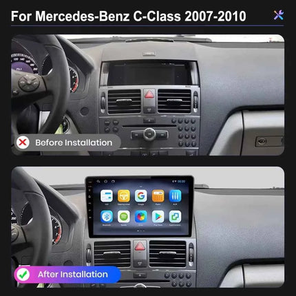 Android 15 For Mercedes Benz C Class 3 C220 C180 W204 S204 2006-2011 Car Auto Carplay Radio Stereo Receiver Multimedia Screen