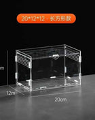 Transparent Acrylic Reptile Terrarium Habitat Box Nano Arboreal Tarantula Enclosure Spider Scorpion Bearded Dragon Habitat
