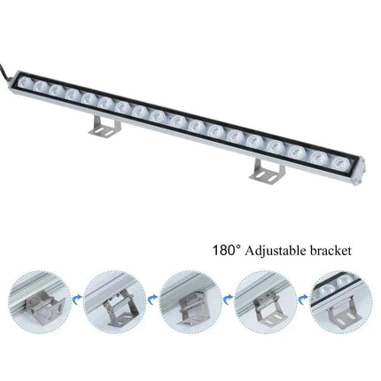 Led Aquarium Light Marine Creature Lamp 54W Strip Bar Light with All Blue 470nm Leds for Fish Coral Reef Tank