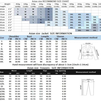 Abito Uomo Casual Outdoor Giacca e Pantalone - Completo Business Slim Fit
