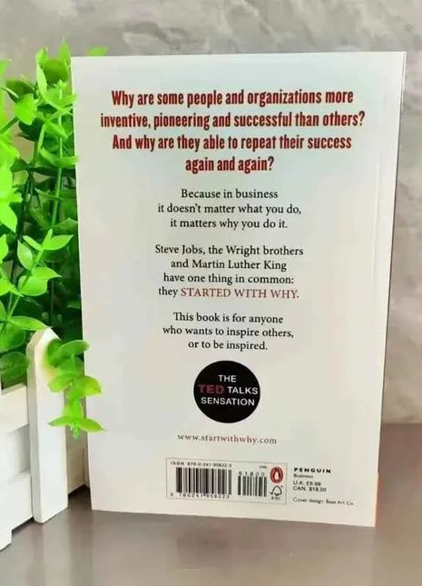 Trova il tuo motivo e inizia con il perché di Simon Sinek, libro motivazionale di gestione e leadership aziendale, in inglese, in brossura.