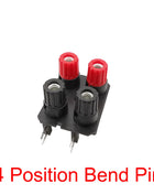 1pc 2/4/6 Position 4mm Banana Jack External Audio Amplifier Speaker Terminal Board Screw Type Straight/Bent Pin Connector