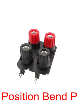 1pc 2/4/6 Position 4mm Banana Jack External Audio Amplifier Speaker Terminal Board Screw Type Straight/Bent Pin Connector