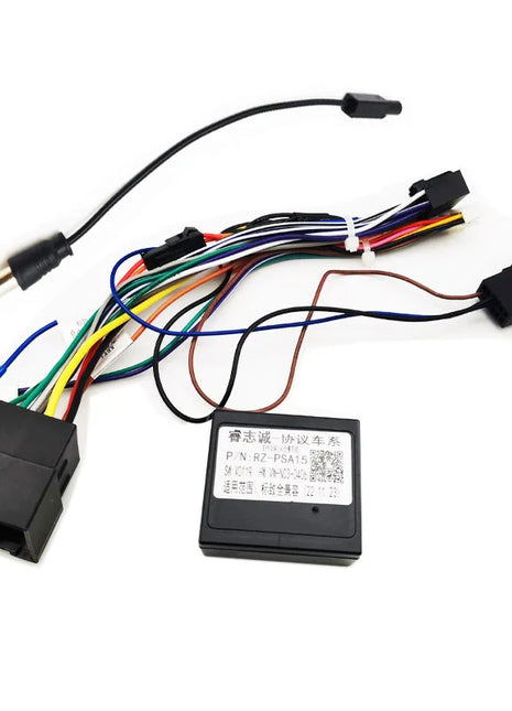 Cablaggio Radio da 16 Pin a ISO CAN Bus Decoder Car Android Head Unit Cable Adapter per Peugeot 308 Citroen C4