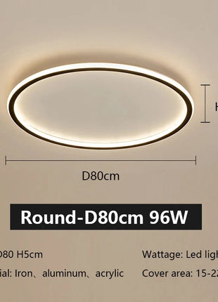 Lampada da soffitto a LED con telecomando Lampada da camera da letto moderna semplice ultrasottile Lustre Decorazioni per la casa Sala da pranzo Soggiorno Cucina Corridoio