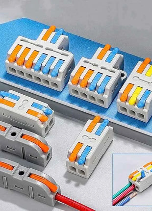 5/10PCS Universale Compatto Cavo Connettore Splitter Rapido Cavo Elettrico Morsettiera Per 28-12AWG Piccolo Connettore di Cablaggio