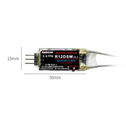 Radiolink R4FGM R4F R6FG R6F R6DSM R6DS R7FG R8F R8EF R8FM R8SM  R12DSM R12DS R9DS RC Mini Receiver for RC Cars Boats Drone