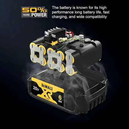 Batteria Originale DeWalt DCB200 20V/60V 2.0Ah-9.0Ah MAX Litio per Utensili Elettrici