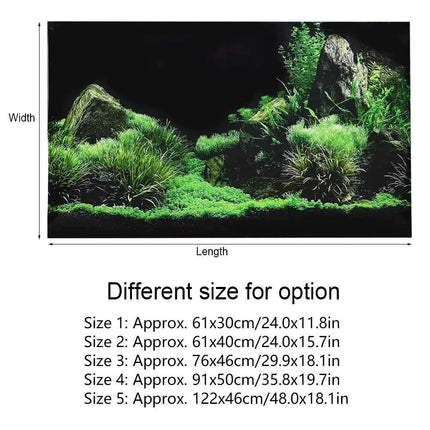 Background for Aquarium 3d Sticker Poster Fish Tank Aquarium Background accessories Decoration Ocean Plant Aquascape Painting