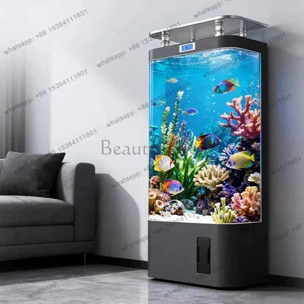 Smart Goldfish Tank Household Medium-sized Vertical Filtration Integrated Ecological Glass Replacement Aquarium