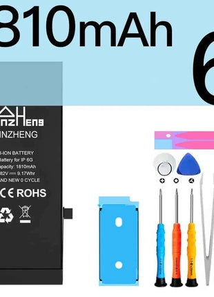 PINZHENG Real High Capacity Battery For iPhone 5S SE 6 6S 7 8 Plus X Xr Xs Max Phone Replacement Bateria Warranty One Year