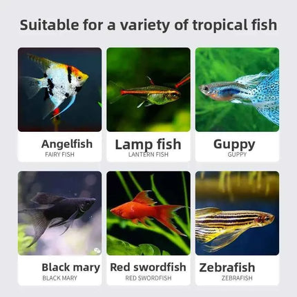 SUNSUN Premium Tropical Fish Flake Food for Angelfish, Guppies, Tetras & All Community Fish, Color Enhancing&Complete Nutrition