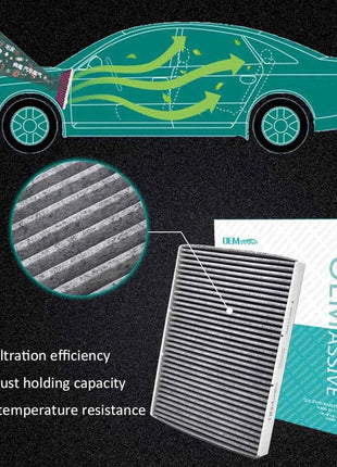 Cabina polline auto filtro aria A/C per Audi A3 8L 1996 - 2003 1.9 TDI 1896CC 1.6/1.8 L S3 quattro APF APG ASV BAM BFQ AUM ASZ AUQ