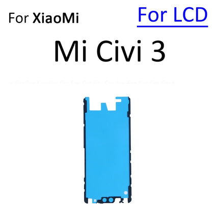 Per Xiaomi Poco F5 F6 M6 X6 Pro Mi Civi 1S 2 3 4G Display LCD Schermo Posteriore Della Copertura Dell'alloggiamento Adesivo Nastro Colla Parti