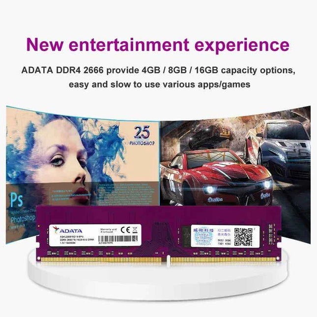 Ram ADATA PC ddr4 Ram 8GB 16GB 2666MHz Or 3200MHz DIMM Desktop Memory Support Motherboard PC4 4G 8G 16G 2666 2400 MHZ