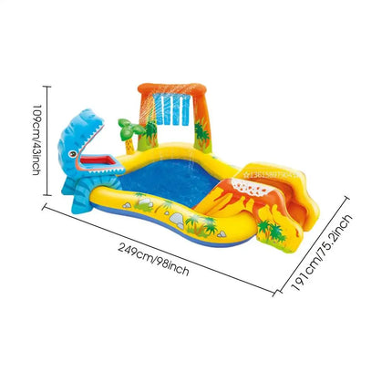Nuovo Scivolo D'acqua Per Bambini Divertimento Prato Scivoli D'acqua Iatables Piscine Anello Lancia Gioco Per I Bambini Estate Scivolo Set Cortile Giocattoli All'aperto