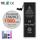 High Capacity Battery For iPhone 4 4S 5 5S 5C SE 2020 6 6S 7 8 SE2 Plus X XR XS 11 Pro Max Mobile Phone Pack New 0 Cycle Seal