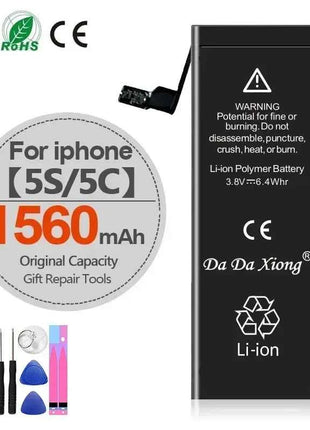 High Capacity Battery For iPhone 4 4S 5 5S 5C SE 2020 6 6S 7 8 SE2 Plus X XR XS 11 Pro Max Mobile Phone Pack New 0 Cycle Seal
