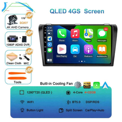 Android 16  video Player Car Radio For Mazda 3 2004 - 2009 2din with BOSE Multimedia Carplay Stereo GPS Head Unit WIFI+4G