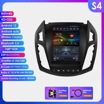 360Camera 9.7inch 2 DIN Android 13 Car Radio for FORD Transit /Tourneo Connect 2013-2018 Car Multimedia Stereo Carplay Autoradio