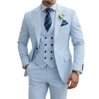 Abito Uomo 3 Pezzi Doppio Petto Slim Fit - Tuxedo Matrimonio e Gala