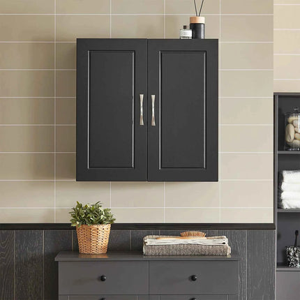 SoBuy FRG231 Hanging wardrobe Bath wardrobe with Two Doors Kitchen wardrobe Medicine wardrobe Closet Bathroom furniture