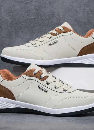 New Men Shoes Spring Autumn Waterproof Walking Sneakers Leisure Male Leather Sports Shoes Non-Slip Footwear Tennis for Men