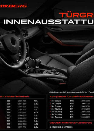 Maniglia Interna Destra Frankberg 2x per BMW Serie 3 Cabrio Coupé E90 E93 E92 51417230850 51419150336