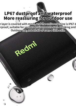 Xiaomi Redmi Altoparlante Bluetooth portatile Esterno IP67 Stereo Potente cassa di risonanza BT5.3 RGB Doppio abbinamento Connettività TWS Colorata