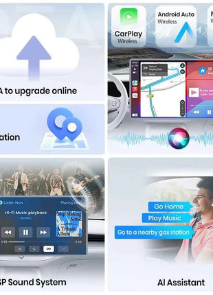 Junsun AI Voice Wireless CarPlay Android Auto Radio for Volkswagen Polo Mk4 IV 2001-2009 Car Multimedia GPS BT FM 2din autoradio