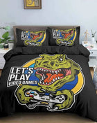 Gamepad Polyester Duvet Cover Set Colourful Button King Play Gamer Bedding Set Kids Teens Man Video Game for Child