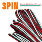 1m/5m/10m 2PIN 3PIN 5PIN 6PIN LED Wire Cable 22AWG Electric Wires Extension For WS2812B WS2811 5050 RGB RGBW LED Strip Light