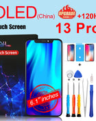 PINZHENG High Quality INCELL LCD OLED Screen for iPhone 14 Pro 15 Plus 13 Pro Max Display for iPhone Replacement with Tools