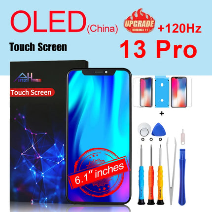PINZHENG Schermo di alta qualità INCELL LCD OLED per iPhone 14 Pro 15 Plus 13 Pro Max Display per sostituzione iPhone con strumenti