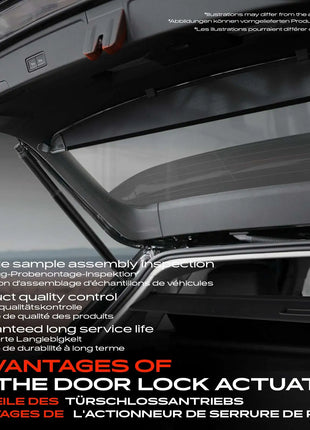 Serratura Portellone Posteriore Frankberg 1x per Porsche Cayenne 9PA 3.2L 3.6L 95551250502 955512501 7L5827505A 95551250500 7L5827505B