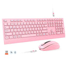 Dual-mode 2.4G Wireless Keyboard Mouse Combo Mute Rechargeable Keyboard Mouse Set With Multi-Function Keys for Windows PC Gamer