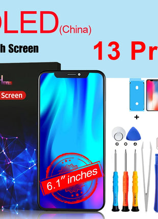 PINZHENG Schermo di alta qualità INCELL LCD OLED per iPhone 14 Pro 15 Plus 13 Pro Max Display per sostituzione iPhone con strumenti