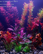 Artificial Aquarium Decor Plants Water Weeds Ornament Aquatic Fish Tank Simulation Grass Flower Decoration Accessories