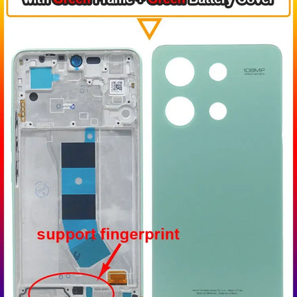 Testato AMOLED LCD per Xiaomi Redmi Note 13 4G 23129RAA4G Display LCD Touch Screen di ricambio con cornice per Redmi Note 13 4G