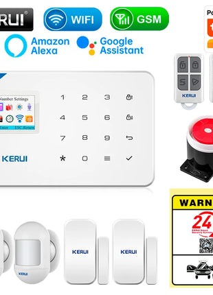 Sistema di Allarme Domestico Antifurto WiFi GSM Wireless 433MHz con Controllo App Tuya Smart Home