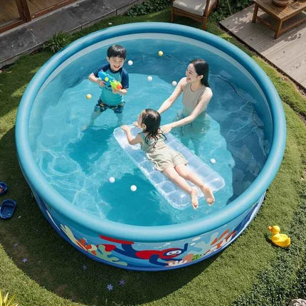 Piscina Portatile Pieghevole Non Gonfiabile per Giardino, Famiglia, Bambini e Adulti, Vasca da Giardino Facile da Montare e Resistente